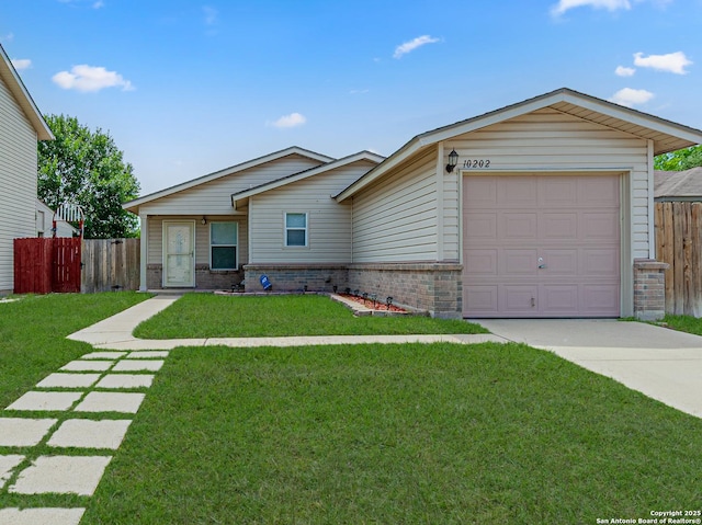 10202 Misty Pln, San Antonio, TX 78245 - single story home featuring brick siding, concrete driveway, and an attached garage