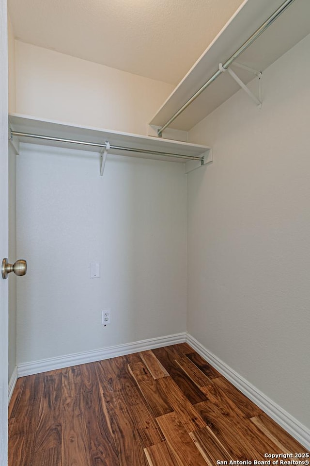 10202 Misty Pln, San Antonio, TX 78245 - spacious closet with wood finished floors