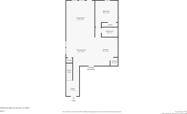14383 Palm Rdg, San Antonio, TX 78253 - room layout