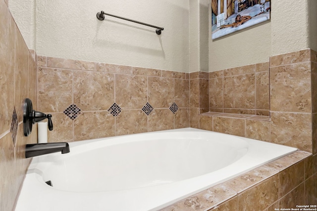 13706 Trailside, Live Oak, TX 78233 - full bath featuring a bath and a textured wall