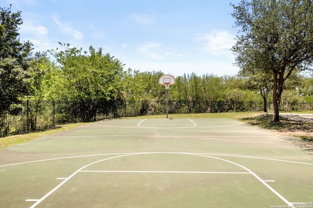 13706 Trailside, Live Oak, TX 78233 - view of basketball court with community basketball court and fence