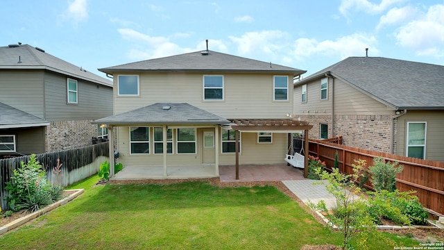 13154 Beals, San Antonio, TX 78253 - back of house with a patio and a pergola