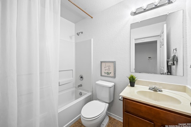 102 Ville Serene, San Antonio, TX 78253 - full bath featuring shower / bath combo with shower curtain, vanity, and toilet