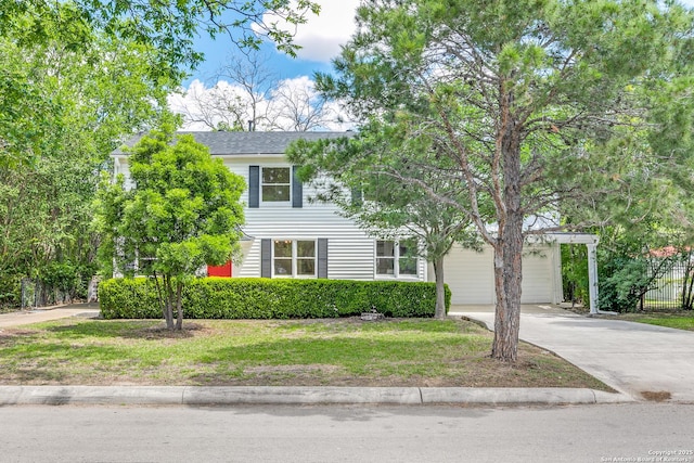 123 W Mandalay, San Antonio, TX 78212 - view of front facade with concrete driveway