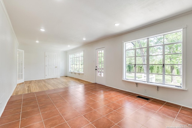123 W Mandalay, San Antonio, TX 78212 - entryway featuring crown molding, recessed lighting, and baseboards