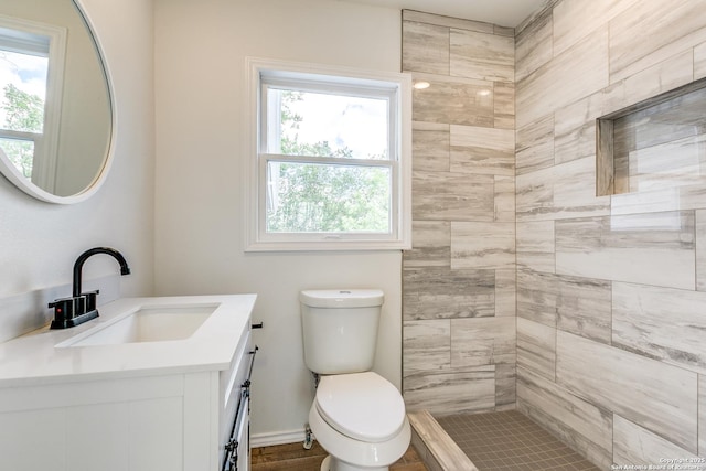 123 W Mandalay, San Antonio, TX 78212 - full bath featuring vanity, toilet, and a tile shower