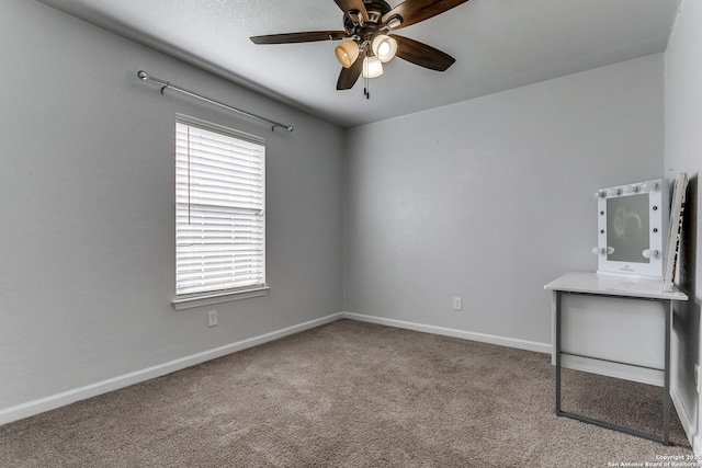 4439 Tropical Dr, San Antonio, TX 78218 - carpeted spare room with a ceiling fan and baseboards
