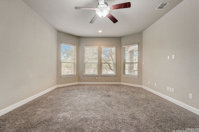 3419 Cherokee, San Antonio, TX 78253 - spare room with carpet flooring, ceiling fan, and baseboards
