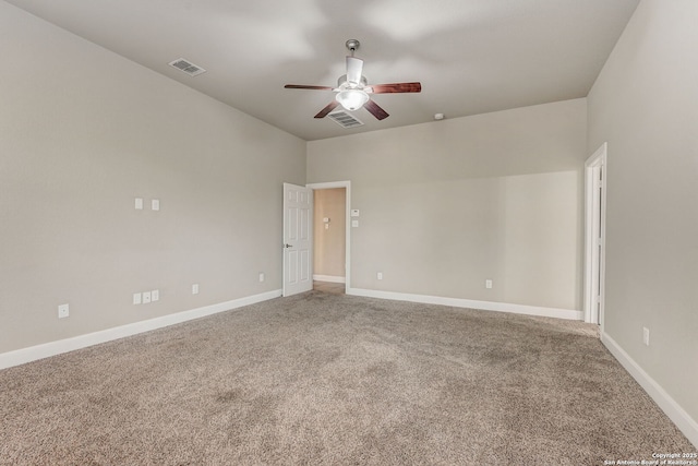 3419 Cherokee, San Antonio, TX 78253 - empty room featuring a ceiling fan, carpet floors, and baseboards