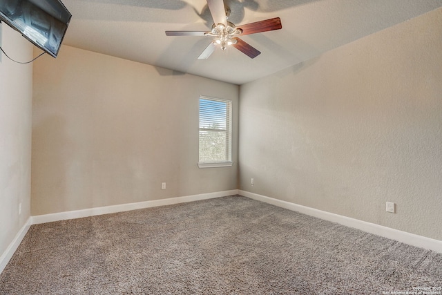 3419 Cherokee, San Antonio, TX 78253 - carpeted spare room featuring a ceiling fan and baseboards