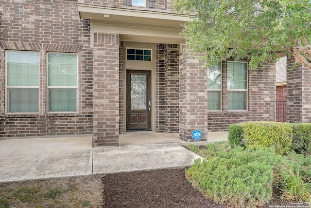 3419 Cherokee, San Antonio, TX 78253 - doorway to property with brick siding
