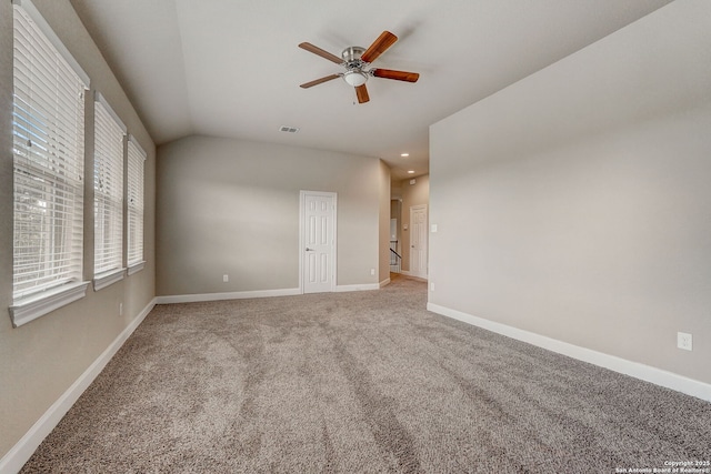 3419 Cherokee, San Antonio, TX 78253 - empty room with ceiling fan, arched walkways, carpet floors, baseboards, and recessed lighting