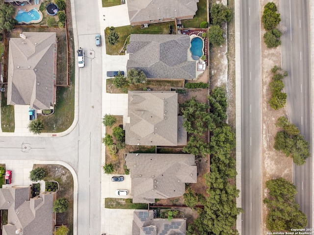 3419 Cherokee, San Antonio, TX 78253 - aerial view of residential area with a pool area