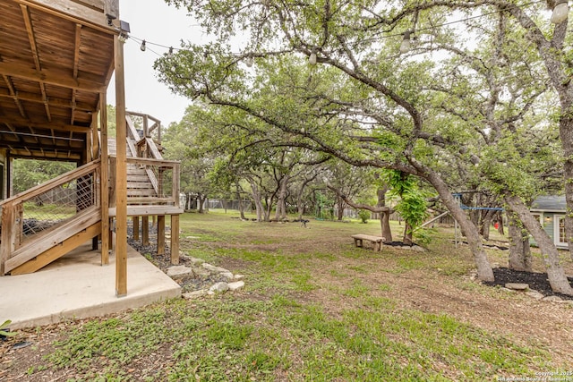 9811 Rebel Queen, San Antonio, TX 78255 - view of green lawn with stairway