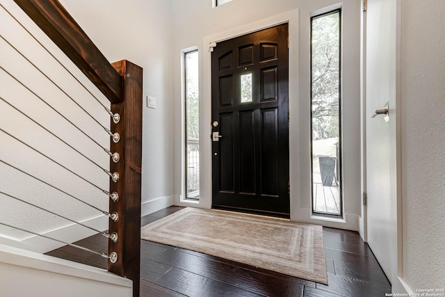 9811 Rebel Queen, San Antonio, TX 78255 - entryway featuring healthy amount of natural light and dark wood-style flooring