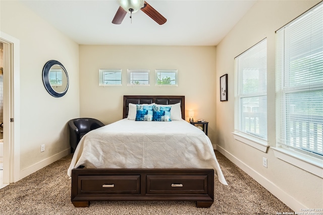 1130 Wyoming St Unit B, San Antonio, TX 78203 - bedroom featuring carpet floors, baseboards, and ceiling fan