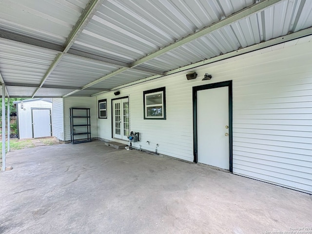 155 Eland, San Antonio, TX 78213 - view of patio featuring a storage shed, an outdoor structure, and a carport