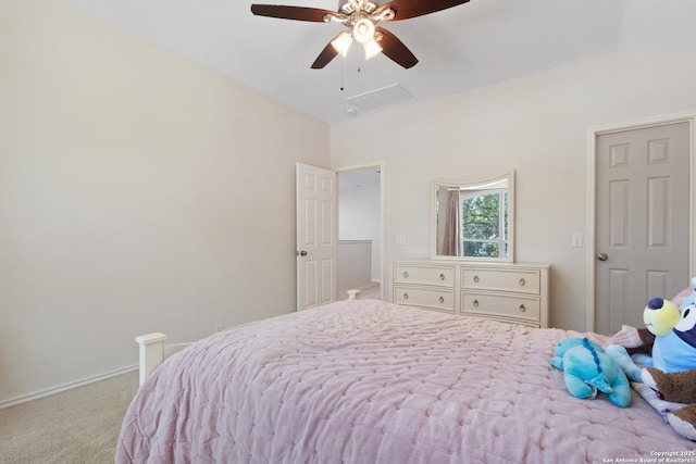 21503 Rio Comal, San Antonio, TX 78259 - carpeted bedroom with a ceiling fan