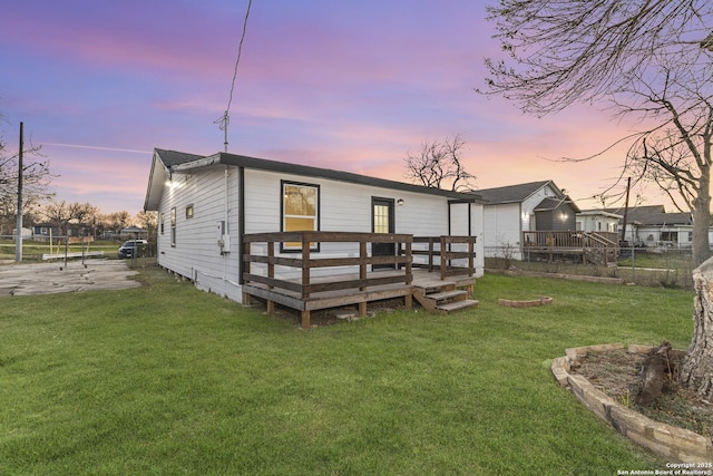 1527 W French Pl, San Antonio, TX 78201 - rear view of house with a wooden deck