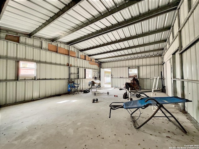 3389 Fm 888, Beeville, TX 78102 - garage with metal wall