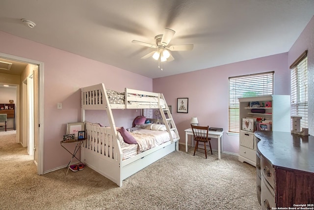1227 Sun Spg, San Antonio, TX 78245 - bedroom with carpet and ceiling fan