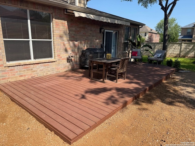 1227 Sun Spg, San Antonio, TX 78245 - deck featuring fence and outdoor dining area