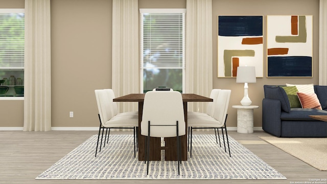 5223 Whirling Pl, San Antonio, TX 78253 - dining space with wood finished floors and baseboards