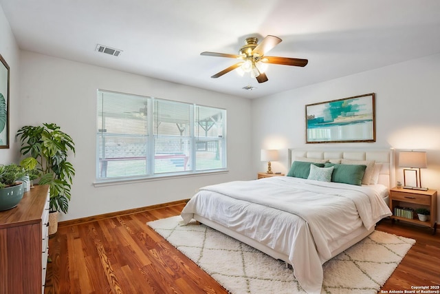 15603 Hastings Park, Selma, TX 78154 - bedroom with wood finished floors, baseboards, and a ceiling fan