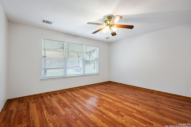 15603 Hastings Park, Selma, TX 78154 - spare room with light wood-style flooring, a ceiling fan, and baseboards
