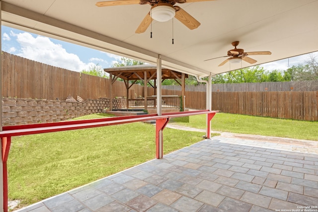 15603 Hastings Park, Selma, TX 78154 - view of patio with ceiling fan