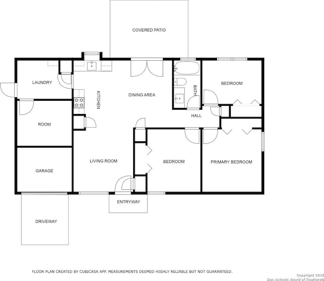 7621 Strolling Ln, Live Oak, TX 78233 - home floor plan