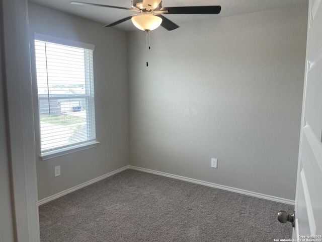 1138 Gracie Way, New Braunfels, TX 78130 - carpeted empty room with a ceiling fan and baseboards