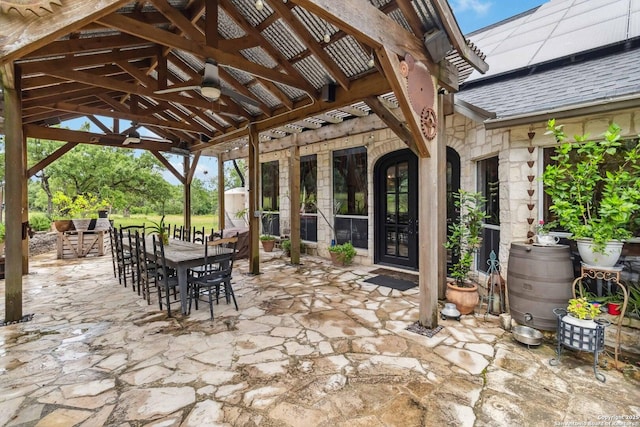 111 Kendall Oaks, Boerne, TX 78006 - view of patio / terrace with a gazebo