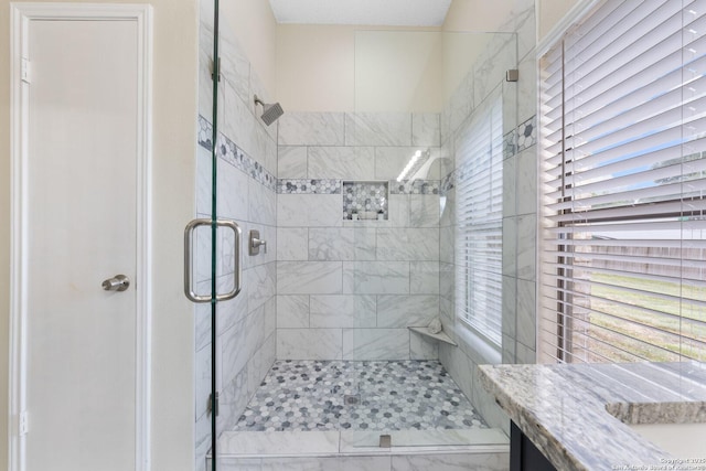 11302 Cedar Park, San Antonio, TX 78249 - bathroom with a stall shower and vanity
