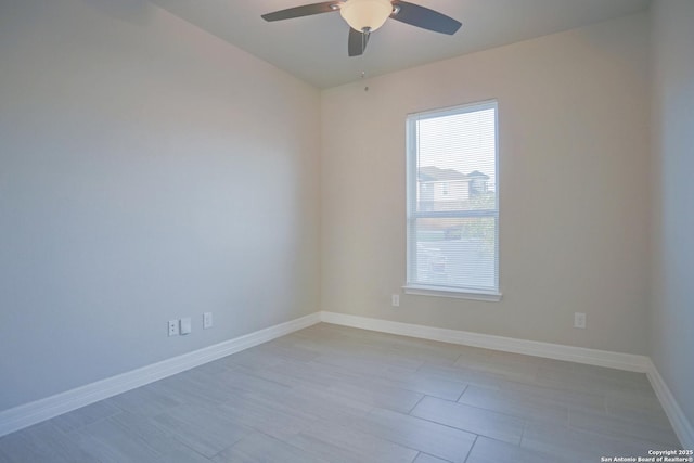 4862 Blue Jasmin, San Antonio, TX 78245 - spare room with ceiling fan and baseboards