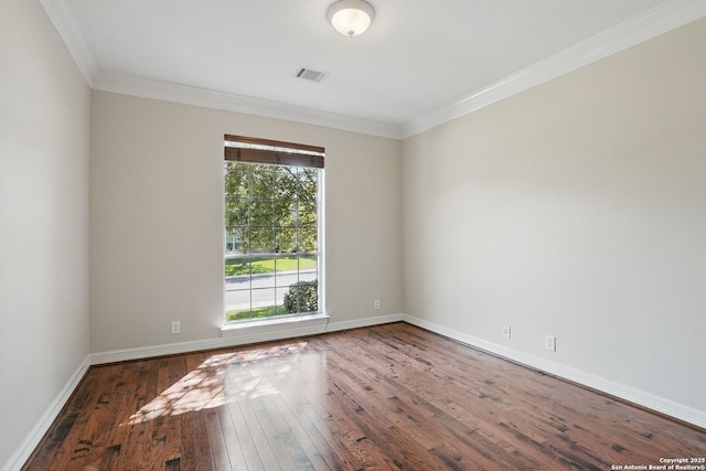 51 Stonewall Bnd, San Antonio, TX 78256 - unfurnished room with hardwood / wood-style flooring, ornamental molding, and baseboards