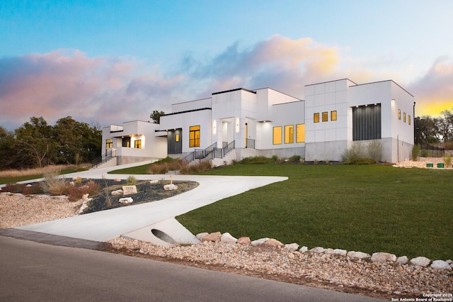 1356 Capitare, New Braunfels, TX 78132 - view of front facade featuring a front yard and stucco siding