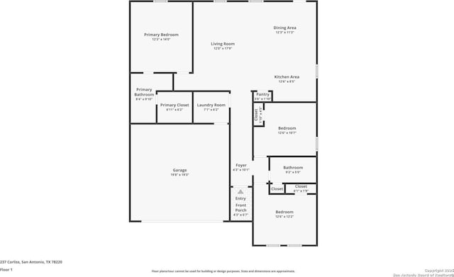 237 Corliss, San Antonio, TX 78220 - property floor plan