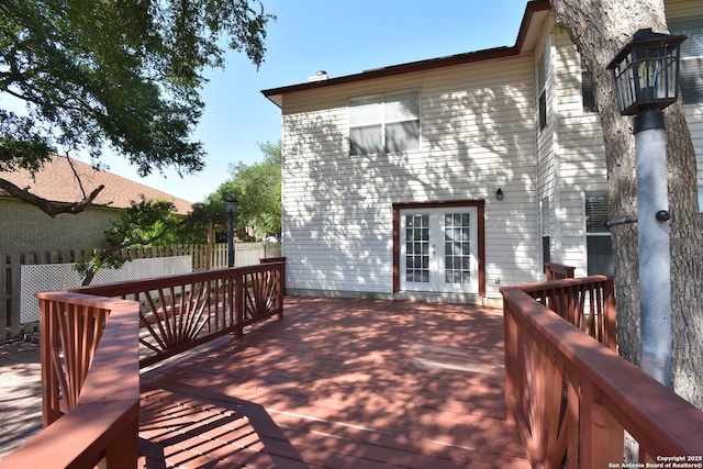 15850 Marisa Pl, San Antonio, TX 78247 - deck with french doors and fence
