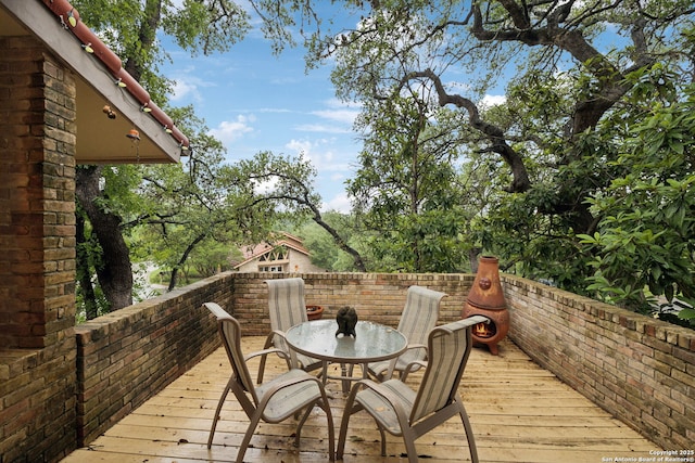 11400 Mission Trce, San Antonio, TX 78230 - view of wooden terrace