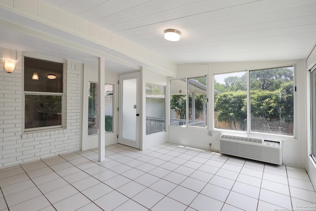 4635 Shavano Birch, San Antonio, TX 78230 - unfurnished sunroom featuring an AC wall unit