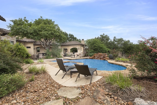 2219 Clubs Dr, Boerne, TX 78006 - outdoor pool featuring a gazebo and a patio area