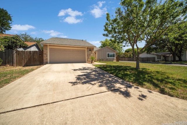 5902 Brambletree, San Antonio, TX 78247 - view of front of house featuring concrete driveway and brick siding
