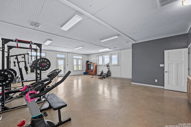 764 Zuehl Xing, La Vernia, TX 78121 - exercise room featuring baseboards