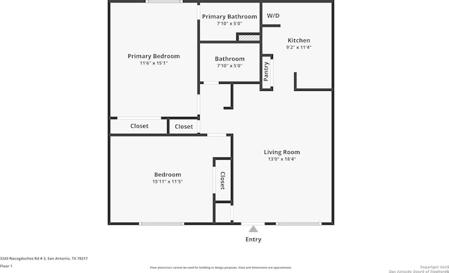 3243 Nacogdoches Rd Unit 501, San Antonio, TX 78217 - home floor plan