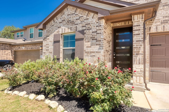 10227 Amaryllis, Boerne, TX 78006 - property entrance featuring brick siding