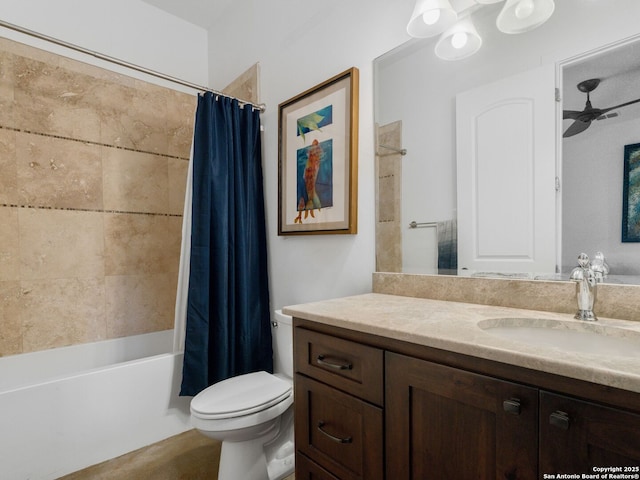 21214 W Tejas Trl, San Antonio, TX 78257 - bathroom featuring toilet, vanity, and shower / tub combo