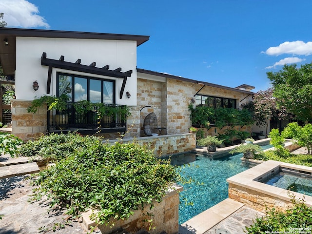 21214 W Tejas Trl, San Antonio, TX 78257 - outdoor pool featuring an in-ground hot tub