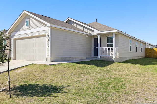 view of front facade featuring concrete driveway and an attached garage