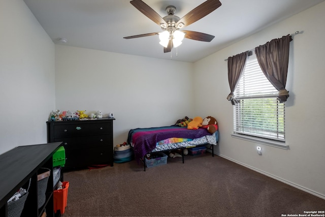 1303 Citlali Sun, San Antonio, TX 78245 - bedroom with carpet and ceiling fan